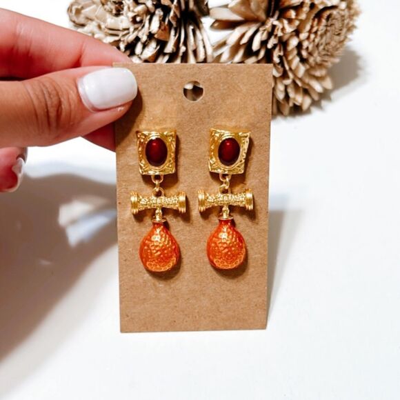 Retro dangle earrings M172 - Picture 2 of 5